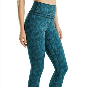 CRZ Yoga/Workout Leggings | Teal / Black (L)